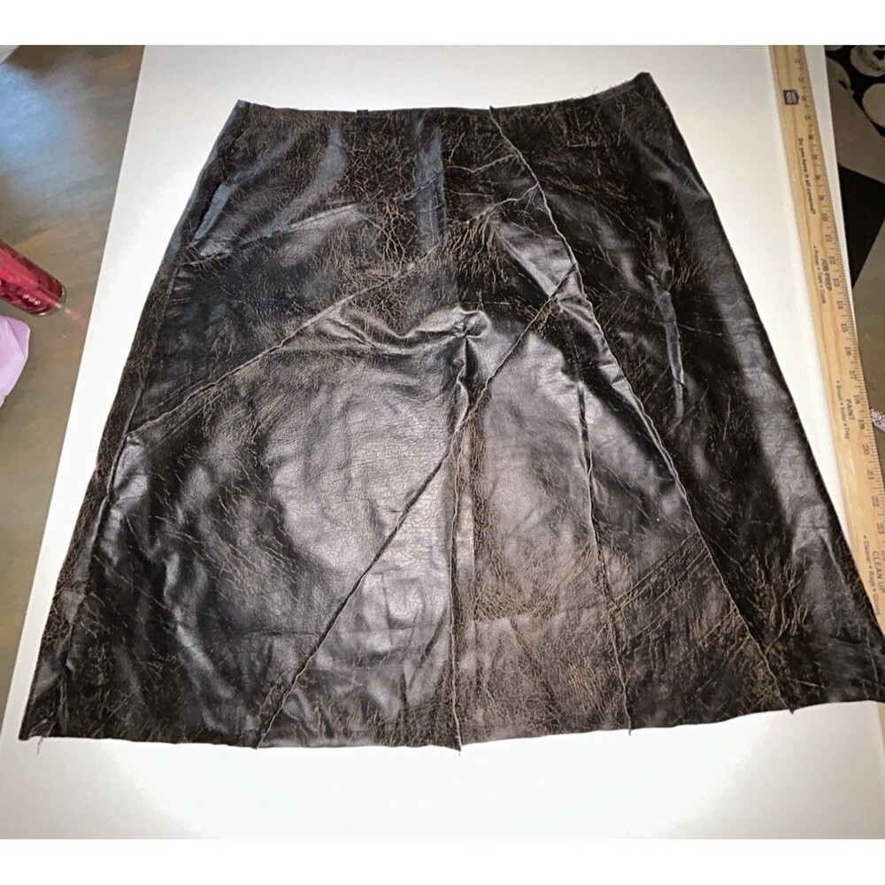Vintage Newport News JEANOLOGY Brown Skirt Size 16 Rare Find